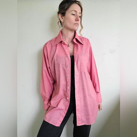 The Big Red Oversized Dagger Collar Button Down XL - Picture 4 of 14